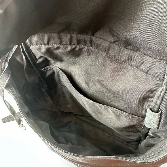 Longchamp Black Leather Le Foulonné Backpack Bag - Picture 5 of 11